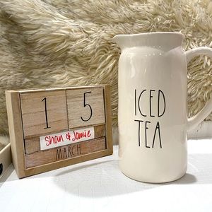 Rae Dunn Ice Tea Pitcher NWT